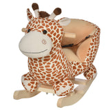 easycomfort easycomfort cavallo a dondolo in legno giraffa per i bambini 60 x 33 x 45cm