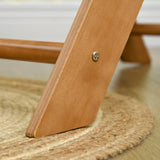 easycomfort easycomfort triangolo da arrampicata pieghevole per bambini 3 anni in legno di faggio 90x64x70 cm marrone chiaro