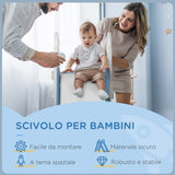 easycomfort easycomfort scivolo per bambini 18 36 mesi in pe e pp a tema spaziale con scale antiscivolo 157x46 5x80 cm