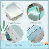 easycomfort easycomfort scivolo per bambini pieghevole in plastica eta 18 mesi 3 anni 102x53x53cm verde