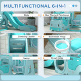 easycomfort easycomfort set scivolo per bambini 18 48 mesi con altalena macchinina e canestro 201x151x87 5cm azzurro