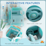 easycomfort easycomfort set scivolo per bambini 18 48 mesi con altalena macchinina e canestro 201x151x87 5cm azzurro