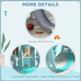 easycomfort easycomfort set scivolo per bambini 18 48 mesi con altalena macchinina e canestro 201x151x87 5cm azzurro