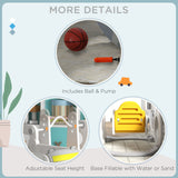 easycomfort easycomfort set scivolo per bambini 18 48 mesi con altalena macchinina e canestro 201x151x87 5cm bianco