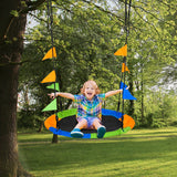 easycomfort easycomfort altalena rotonda per bambini 3 anni per esterni e interni multicolor