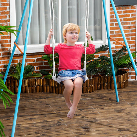 easycomfort easycomfort altalena per bambini 9 36 mesi in pp e pe con corda regolabile e luci led 39x16 5x120 180 cm bianco