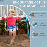 easycomfort easycomfort altalena per bambini 9 36 mesi in pp e pe con corda regolabile e luci led 39x16 5x120 180 cm bianco