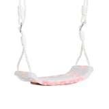 easycomfort easycomfort altalena per bambini 9 36 mesi in pp e pe con corda regolabile e luci led 39x16 5x120 180 cm bianco