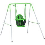 easycomfort easycomfort altalena per bambini 6 36 mesi da giardino e salotto in acciaio e pe 122x146x122 cm verde