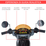 easycomfort easycomfort moto elettrica per bambini con 3 ruote 6v nero