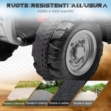 easycomfort easycomfort quad elettrico per bambini 18 36 mesi con luci led clacson e pedali 65 5x38 5x43 5 cm nero