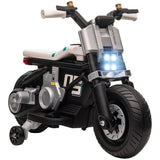 easycomfort easycomfort moto elettrica per bambini 3 5 anni in pp e metallo con rotelle clacson e musica 86x44x58 cm bianca e nera