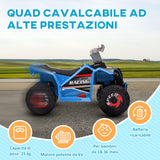 easycomfort easycomfort quad per bambini 18 36 mesi in pp e metallo velocita max 2 5 kmh 70x41 5x48 5 cm blu grigio e nero