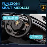 easycomfort easycomfort macchina elettrica per bambini lamborghini veneno 12v con telecomando eta 3 6 anni nero