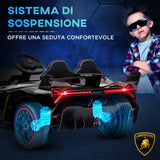 easycomfort easycomfort macchina elettrica per bambini lamborghini veneno 12v con telecomando eta 3 6 anni nero