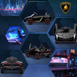 easycomfort easycomfort macchina elettrica per bambini lamborghini veneno 12v con telecomando eta 3 6 anni nero