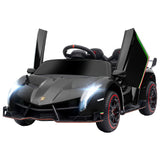 easycomfort easycomfort macchina elettrica per bambini lamborghini veneno 12v con telecomando eta 3 6 anni nero