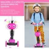 easycomfort easycomfort monopattino 3 ruote per bambini sedile e maniglione altezza regolabile