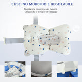 easycomfort easycomfort vaschetta bagnetto pieghevole per bambini 0 3 anni con indicatore di temperatura e cuscino 81 5x50 5x23 5 cm blu