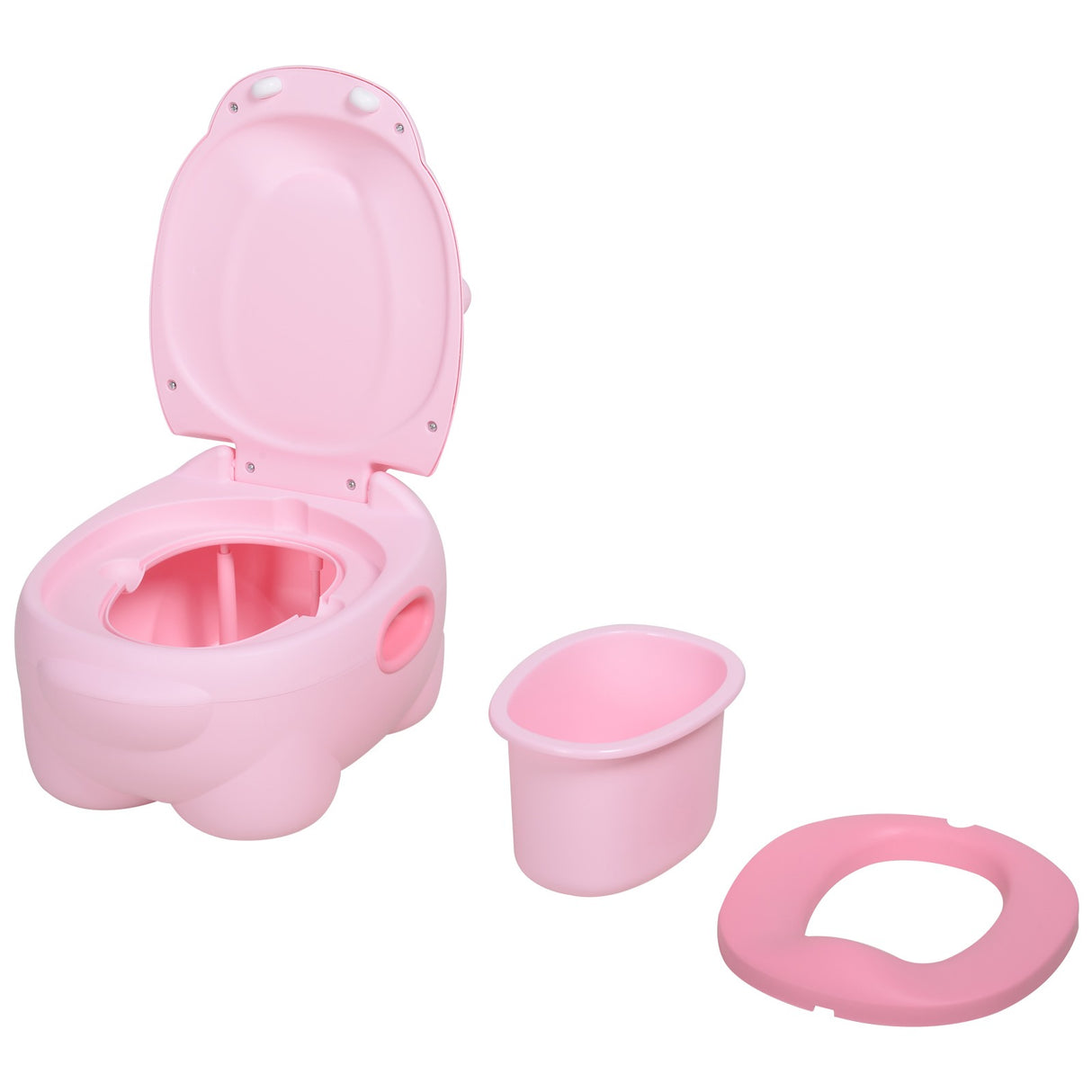 easycomfort easycomfort vasino per bambini 6 mesi 48 mesi antiscivolo ippopotamo rosa 40x30x23cm