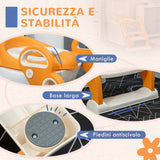 easycomfort easycomfort riduttore water con scaletta pieghevole maniglie laterali e cuscino rimovibile arancione