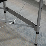 easycomfort easycomfort lettino per massaggio portatile e pieghevole con altezza regolabile e seduta imbottita 186x71x62 83 cm nero