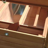 easycomfort easycomfort pollaio da giardino gabbia per galline da esterno con zona di corsa e nido in legno