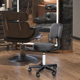 easycomfort easycomfort sgabello con schienale da salone sedia girevole in ecopelle altezza regolabile nero ean 8054111843621