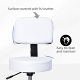 easycomfort easycomfort sgabello girevole con schienale in similpelle bianca ean 8054111844390