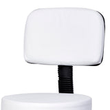 easycomfort easycomfort sgabello girevole con schienale in similpelle bianca ean 8054111844390