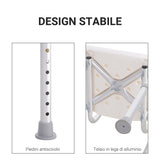 easycomfort easycomfort sedia per doccia con schienale sedia da vasca altezza regolabile antiscivolo ean 8054111846431