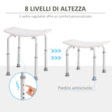 easycomfort easycomfort sgabello per doccia bagno antiscivolo bianco altezza regolabile ean 8054111843003