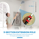 easycomfort easycomfort kit per pulizia della casa con asta spolverino per ragnatele spolverino in microfibra e spolverino per ventilatore