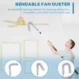 easycomfort easycomfort kit di pulizia per casa e ufficio con asta spolverino per ragnatele spolverino in microfibra e spolverino per ventilatore