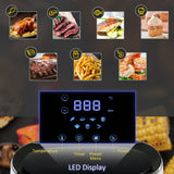 easycomfort easycomfort friggitrice ad aria 2 5l 1300w con 7 menu schermo led e tegame 33 9x24 9x29 9cm
