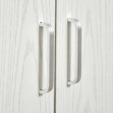 easycomfort easycomfort mobile cucina con ruote ripiano per microonde in legno truciolare 60.4x40.3x97cm bianco