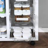 easycomfort easycomfort carrello da cucina salvaspazio in legno mdf bianco 92 x 37 x 82cm ean 8054144134727