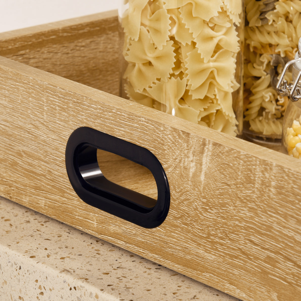 easycomfort easycomfort carrello da cucina a 3 ripiani con vassoio rimovibile e ruote girevoli 72x40x94cm legno e nero