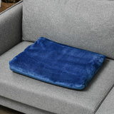 easycomfort easycomfort coperta in flanella 330 gsm reversibile per uso interno ed esterno 203x152x0 5 cm blu scuro