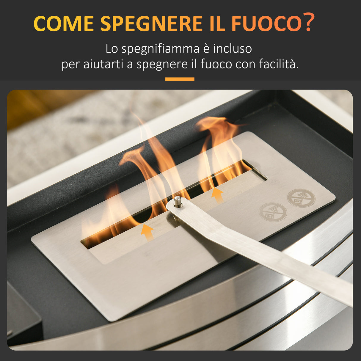 easycomfort easycomfort camino bioetanolo in acciaio inox 3h di combustione con serbatoio 1 5l e copertura 25m 45x18x17 cm argento