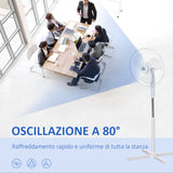 easycomfort easycomfort ventilatore a piantana a 3 velocita con inclinazione a 80 60x60x90 120cm