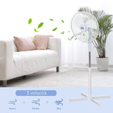 easycomfort easycomfort ventilatore a piantana a 3 velocita con inclinazione a 80 60x60x90 120cm