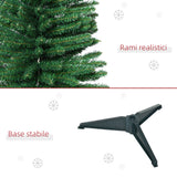 easycomfort easycomfort albero di natale artificiale 150cm con rami 294 base pieghevole rimovibile decorazioni natalizie