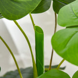 easycomfort easycomfort monstera pianta artificiale per interno ed esterno pianta finta realistica con 20 foglie 120cm