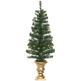 easycomfort easycomfort albero di natale artificiale da 120cm con 60 luci led e 140 rami per interni verde