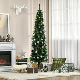 easycomfort easycomfort albero di natale alto 195cm realistico con pigne decorative e 556 rami verde