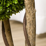 easycomfort easycomfort pianta di bosso artificiale a 3 sfere con vaso incluso e fondo rinforzato altezza 90 cm