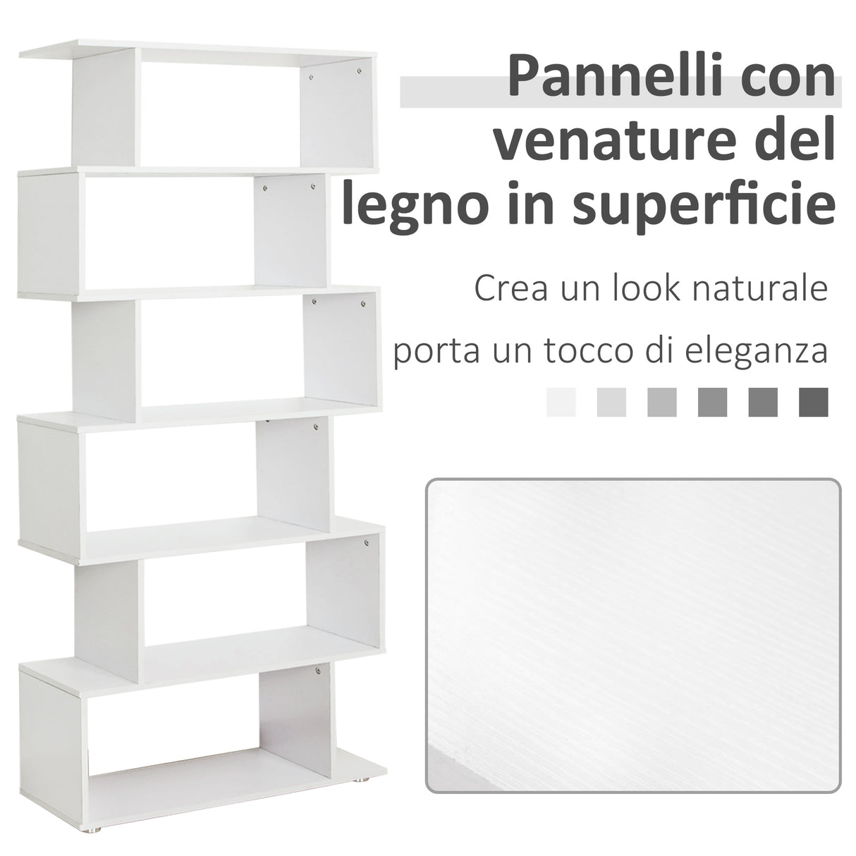 easycomfort easycomfort libreria di design mobili ufficio scaffale in legno 80x24x191cm bianco opaco ean 8054111848879