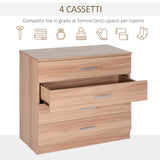 easycomfort easycomfort cassettiera con 4 cassetti in legno 72x33.5x67cm ean 8054144131146