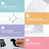 easycomfort easycomfort armadio guardaroba scarpiera modulare in plastica 6 cubi bianco 75x37x73cm ean 8054111842181